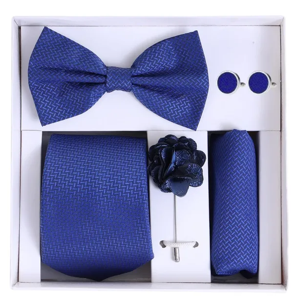 5-in-1_Premium_Men_Accessory_Set_(9_Colors_Combo)_|_Necktie,_Bow_Tie,_Pocket_Square,_Cufflinks_&_Lapel_Pin_|_Formal_Wedding_&_Party_Gift_Set_for_Men