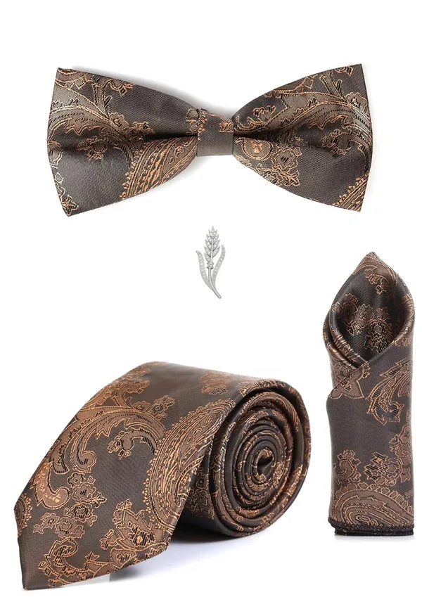 Men_Necktie_Combo_Set_(Tie_+_Bow_Tie_+_Pocket_Square_+_Brooch)_�_13_Elegant_Colors_|_Premium_Formal_look