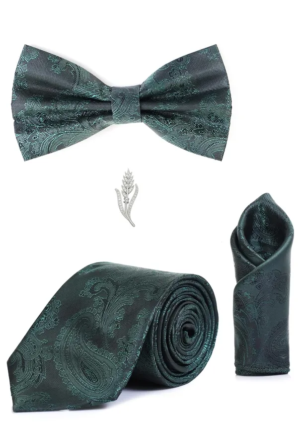 Men_Necktie_Combo_Set_(Tie_+_Bow_Tie_+_Pocket_Square_+_Brooch)_�_13_Elegant_Colors_|_Premium_Formal_look