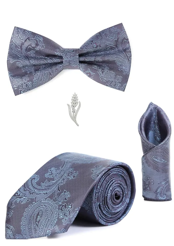 Men_Necktie_Combo_Set_(Tie_+_Bow_Tie_+_Pocket_Square_+_Brooch)_�_13_Elegant_Colors_|_Premium_Formal_look