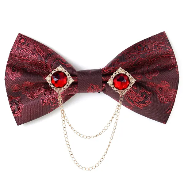 Premium_Designer_Red_Bow_Tie_with_Gold_Chain_&_Gem_Brooch_|_Luxury_Party,_Wedding_&_Formal_Wear_Accessory_for_Men