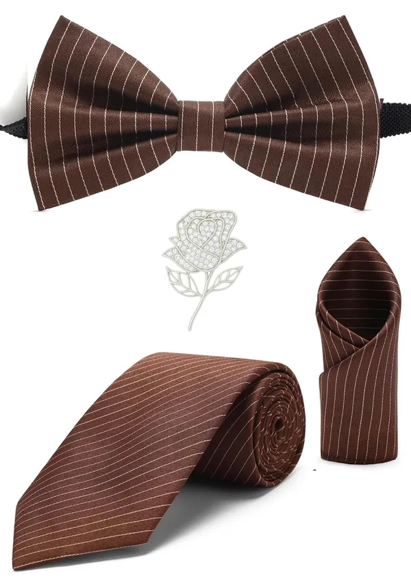 Men_7_Colors_Combo_Necktie,_Bow_Tie,_Pocket_Square_&_Brooch_Set_�_Premium_Formal_Accessories_for_Wedding,_Party_&_Business