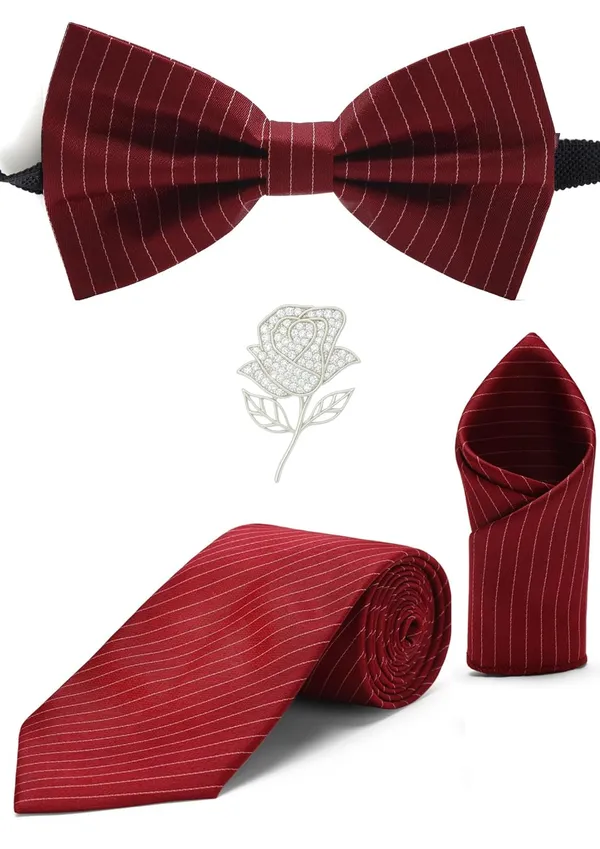 Men_7_Colors_Combo_Necktie,_Bow_Tie,_Pocket_Square_&_Brooch_Set_�_Premium_Formal_Accessories_for_Wedding,_Party_&_Business
