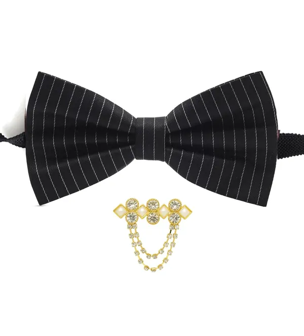Bow_Tie_For_Men_With_Stylish_Brooch_9_Attractive_Colors_bow_tie_combo_set