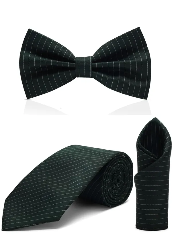 Men_Striped_Necktie,_Bow_Tie_&_Pocket_Square_Set_�_7_Colors_Premium_Striped_Design_�_Elegant_stripe_pattern
