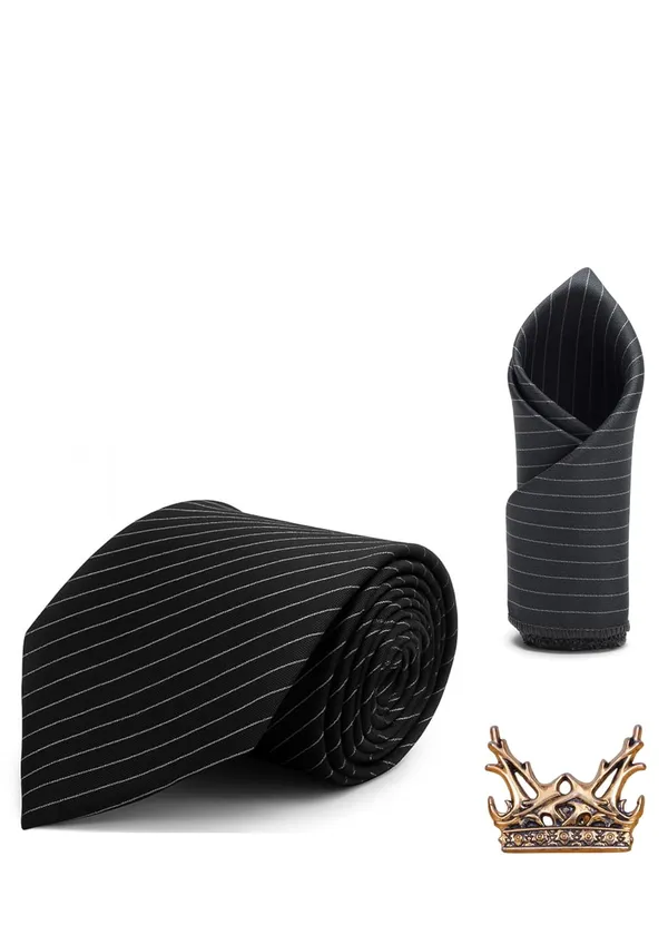 Necktie_Set_For_men_with_Stylish_Black_Gold_Polish_brooch_&_Pocket_Square_with_Gifted_Box_(Pack_of_3)