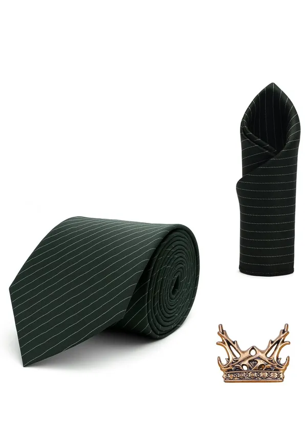 Necktie_Set_For_men_with_Stylish_Black_Gold_Polish_brooch_&_Pocket_Square_with_Gifted_Box_(Pack_of_3)
