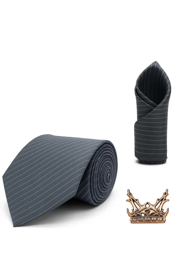 Necktie_Set_For_men_with_Stylish_Black_Gold_Polish_brooch_&_Pocket_Square_with_Gifted_Box_(Pack_of_3)