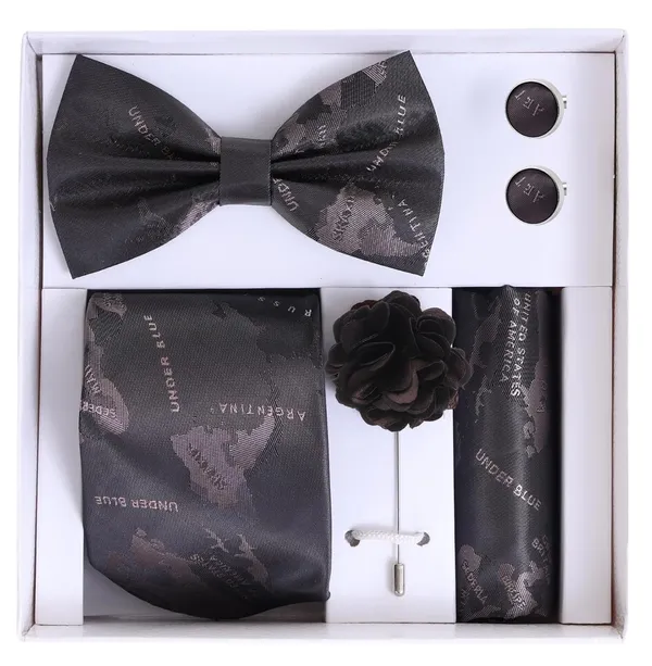 Random_Stripe_Necktie_Gift_Set_for_Men_Tie,_Bow_Tie,_Pocket_Square,_Lapel_Pin_&_Cufflinks_Party_&_Formal_Wear_(12_Colors_Available)