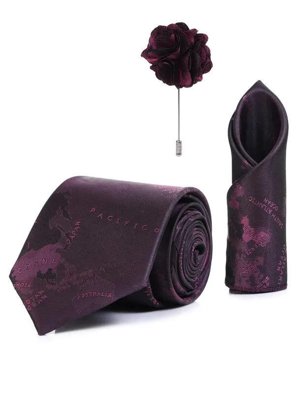 Random_Stripe_Necktie_Gift_Set_for_Men_Tie,_Bow_Tie,_Pocket_Square,_Lapel_Pin_&_Cufflinks_Party_&_Formal_Wear_(12_Colors_Available)