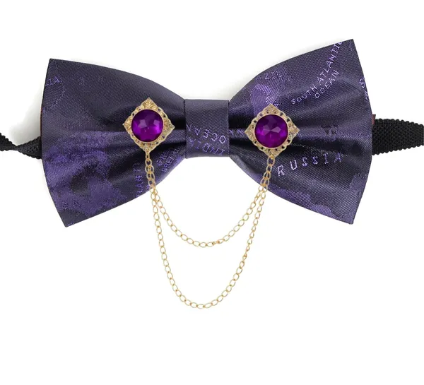 Men_Premium_Designer_Bow_Tie_with_Dual_Chain_&_Gemstone_Brooch_|_Pre-Tied_Adjustable_Luxury_Bow_Tie