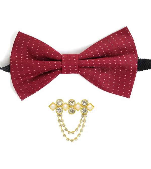 9_Colors_Bow_Tie_with_Premium_Brooch_Combo_|_Adjustable_Neck_Bow_Tie_for_Men