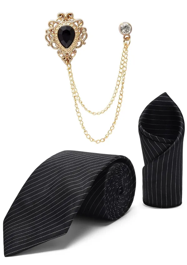 Men_Pinstripe_Satin_Tie,_Pocket_Square_&_Brooch_Combo_Set_Formal,_Wear_Available_in_7_Colors