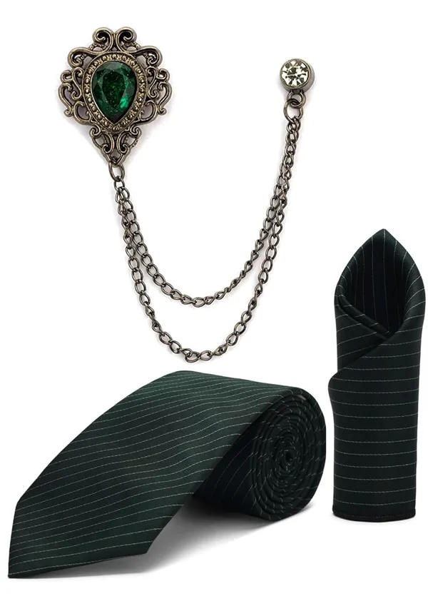 Men_Pinstripe_Satin_Tie,_Pocket_Square_&_Brooch_Combo_Set_Formal,_Wear_Available_in_7_Colors