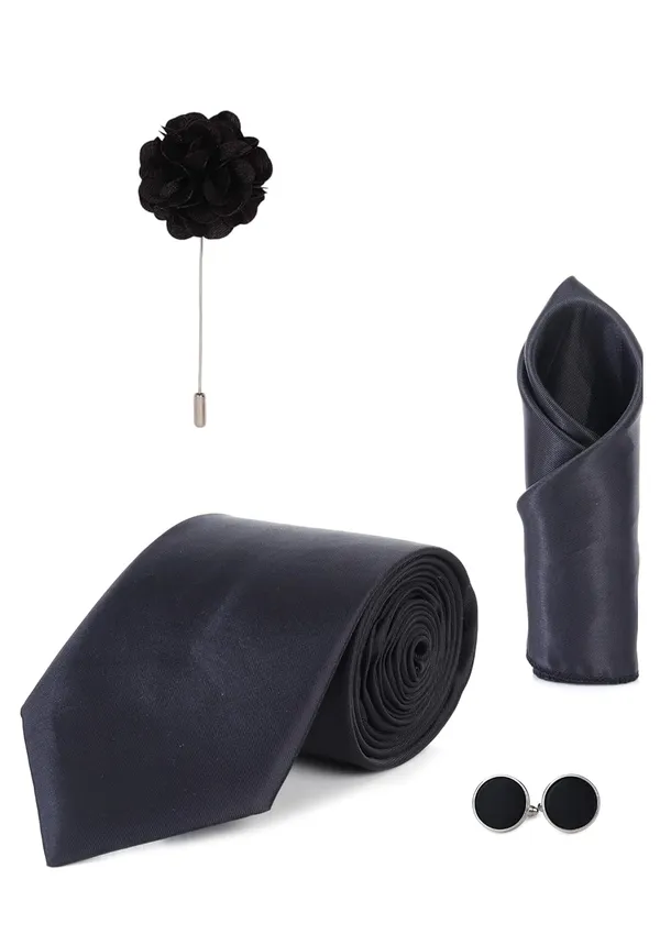 Premium_Satin_Necktie_Gift_Set_for_Men_�_Tie,_Pocket_Square,_Cufflinks_&_Lapel_Pin_|_10_Elegant_Colors_|_Perfect_for_Wedding,_Party_&_Office_Wear