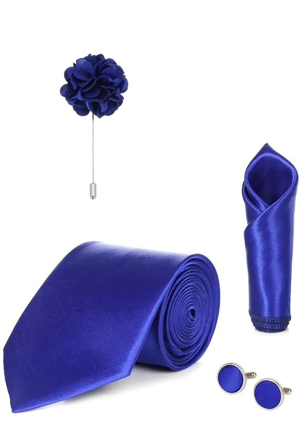 Premium_Satin_Necktie_Gift_Set_for_Men_�_Tie,_Pocket_Square,_Cufflinks_&_Lapel_Pin_|_10_Elegant_Colors_|_Perfect_for_Wedding,_Party_&_Office_Wear