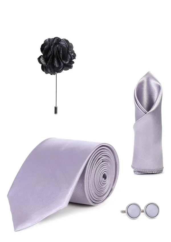 Premium_Satin_Necktie_Gift_Set_for_Men_�_Tie,_Pocket_Square,_Cufflinks_&_Lapel_Pin_|_10_Elegant_Colors_|_Perfect_for_Wedding,_Party_&_Office_Wear