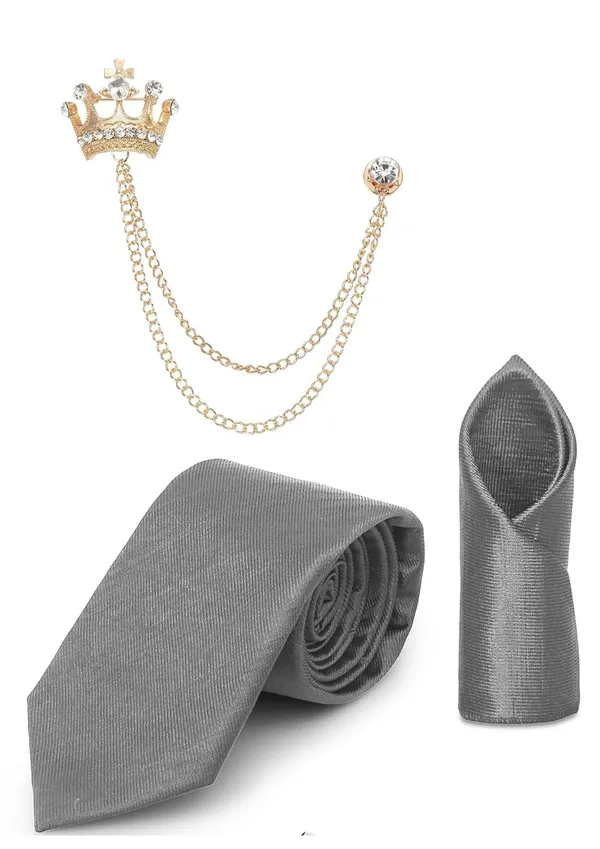 Premium_Necktie,_Pocket_Square_&_Crown_Brooch_Combo_Set_for_Men_�_13_Stylish_Colors
