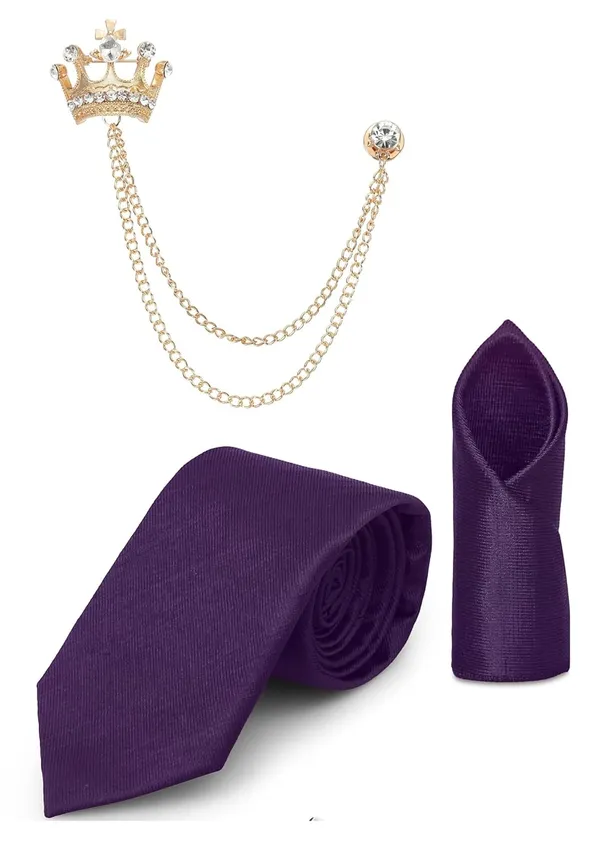 Premium_Necktie,_Pocket_Square_&_Crown_Brooch_Combo_Set_for_Men_�_13_Stylish_Colors