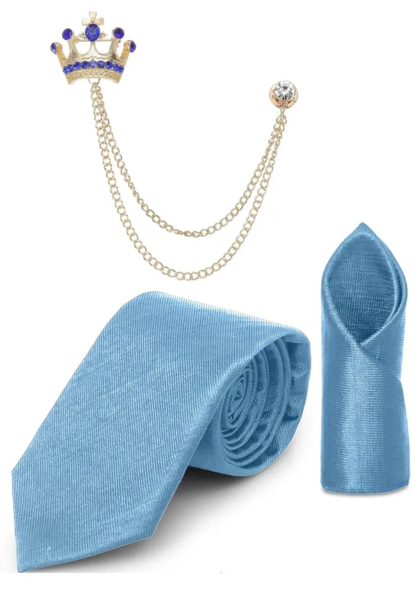 Premium_Necktie,_Pocket_Square_&_Crown_Brooch_Combo_Set_for_Men_�_13_Stylish_Colors