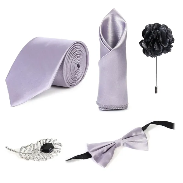 Men_Luxury_Satin_Necktie_Gift_Set_�_9_Colors_|_Includes_Tie,_Bow_Tie,_Pocket_Square,_Brooch_&_Lapel_Pin