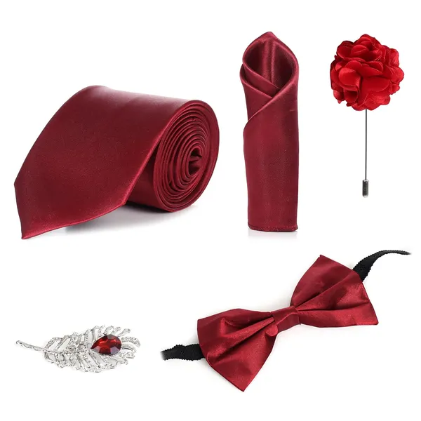 Men_Luxury_Satin_Necktie_Gift_Set_�_9_Colors_|_Includes_Tie,_Bow_Tie,_Pocket_Square,_Brooch_&_Lapel_Pin