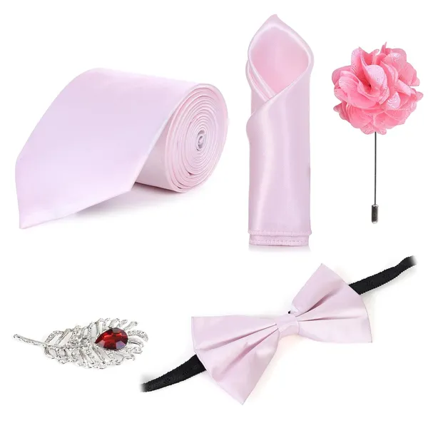 Men_Luxury_Satin_Necktie_Gift_Set_�_9_Colors_|_Includes_Tie,_Bow_Tie,_Pocket_Square,_Brooch_&_Lapel_Pin