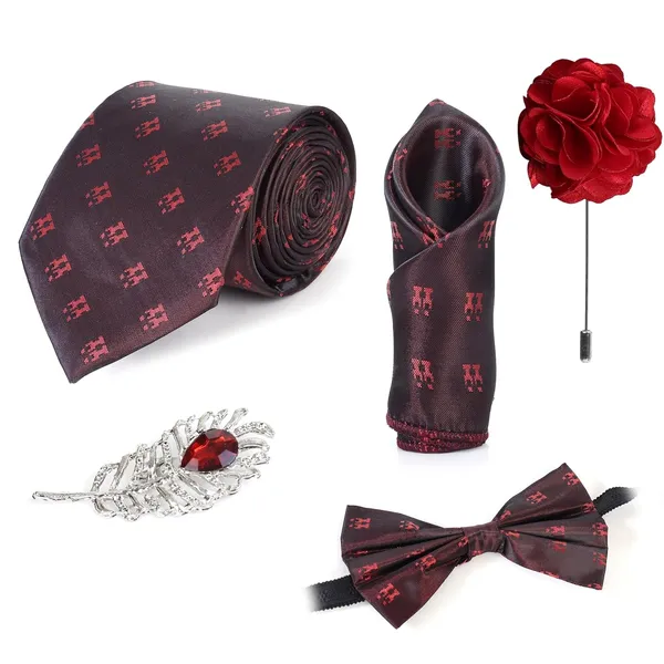 Men_Premium_Necktie_Gift_Set_�_9_Colors_|_Includes_Necktie,_Bow_Tie,_Pocket_Square,_Lapel_Pin_&_Brooch_|