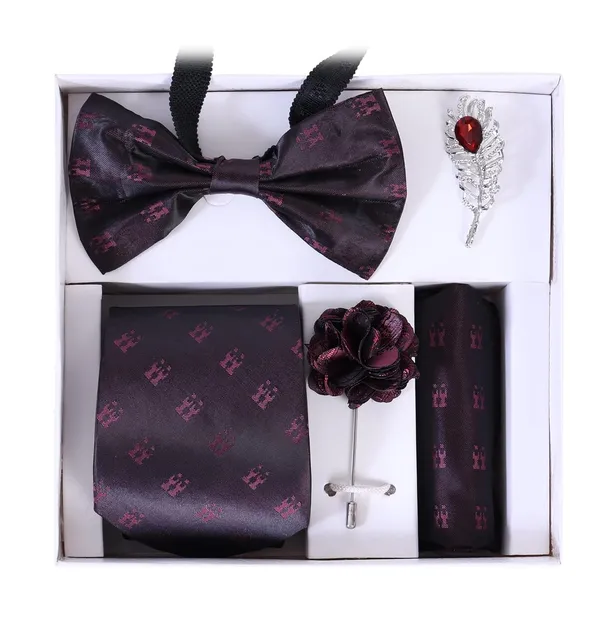 Men_Premium_Necktie_Gift_Set_�_9_Colors_|_Includes_Necktie,_Bow_Tie,_Pocket_Square,_Lapel_Pin_&_Brooch_|