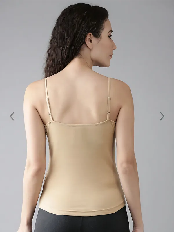 Beige_Cotton_Round_Neck_Solid_Camisole_for_women