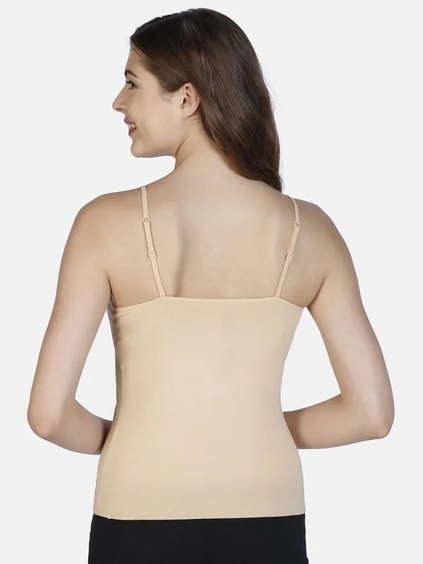 Beige_Cotton_Round_Neck_Solid_Camisole_for_women