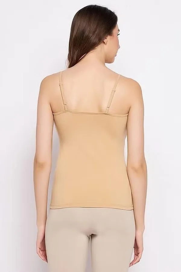 Beige_Cotton_Round_Neck_Solid_Camisole_for_women