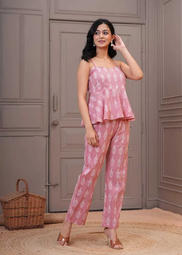 Pink_Pure_Cotton_Sleeveless_Printed_Co-Ord_Set_For_Women