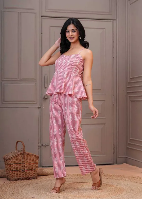 Pink_Pure_Cotton_Sleeveless_Printed_Co-Ord_Set_For_Women
