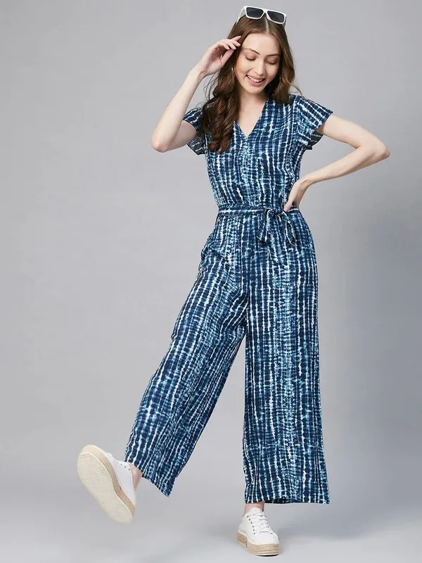 Blue_Rayon_Dyed_Casual_Jumpsuit_For_Women