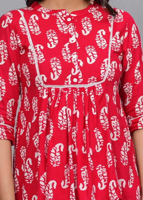 Red_Cotton_Top_For_Women