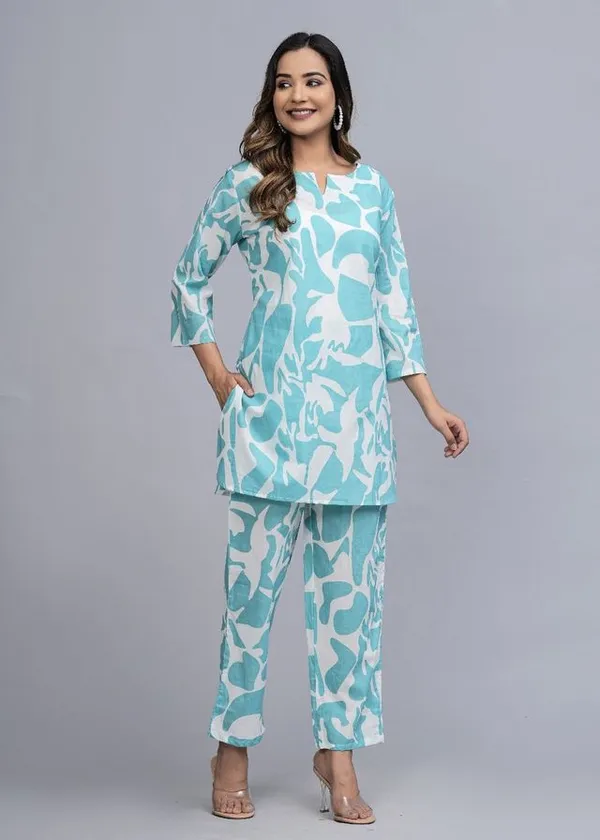 Blue_Rayon_Coord_Set_For_Women