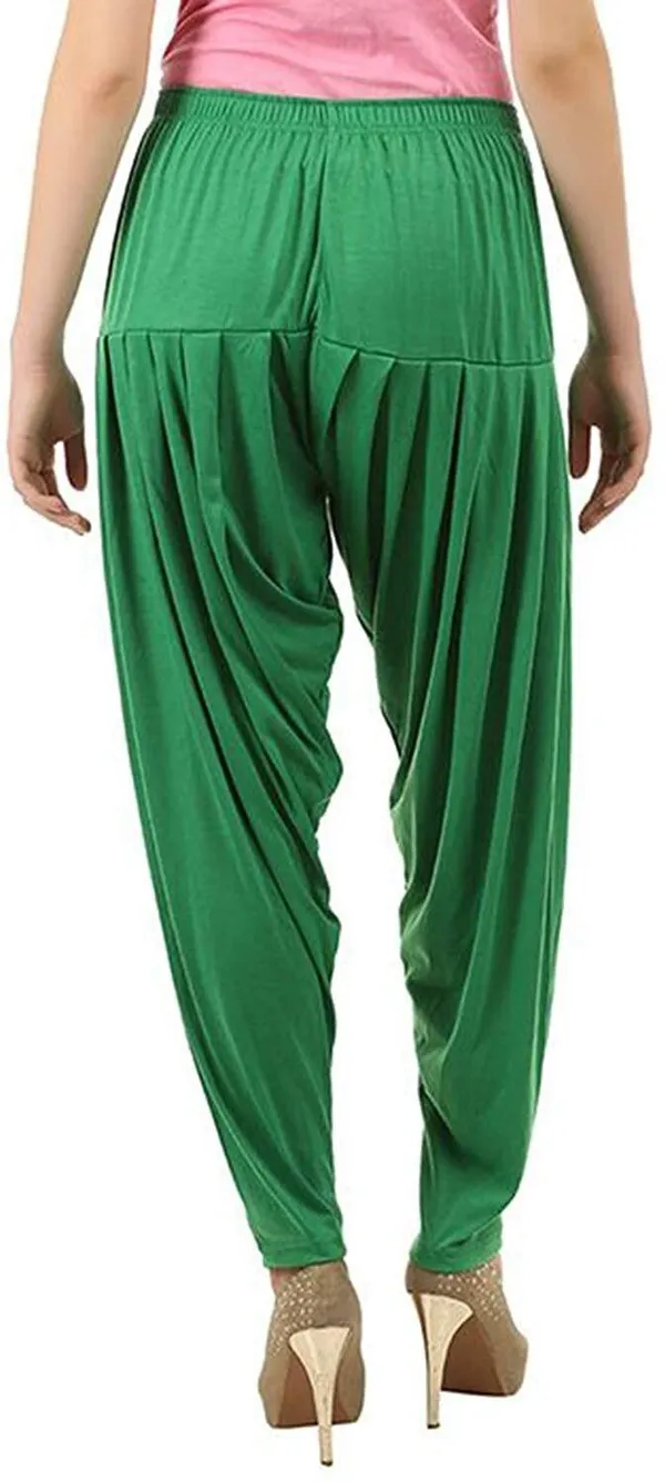 Green_Viscose_Rayon_Solid_Dhoti_Salwar_For_Women_&_Girls