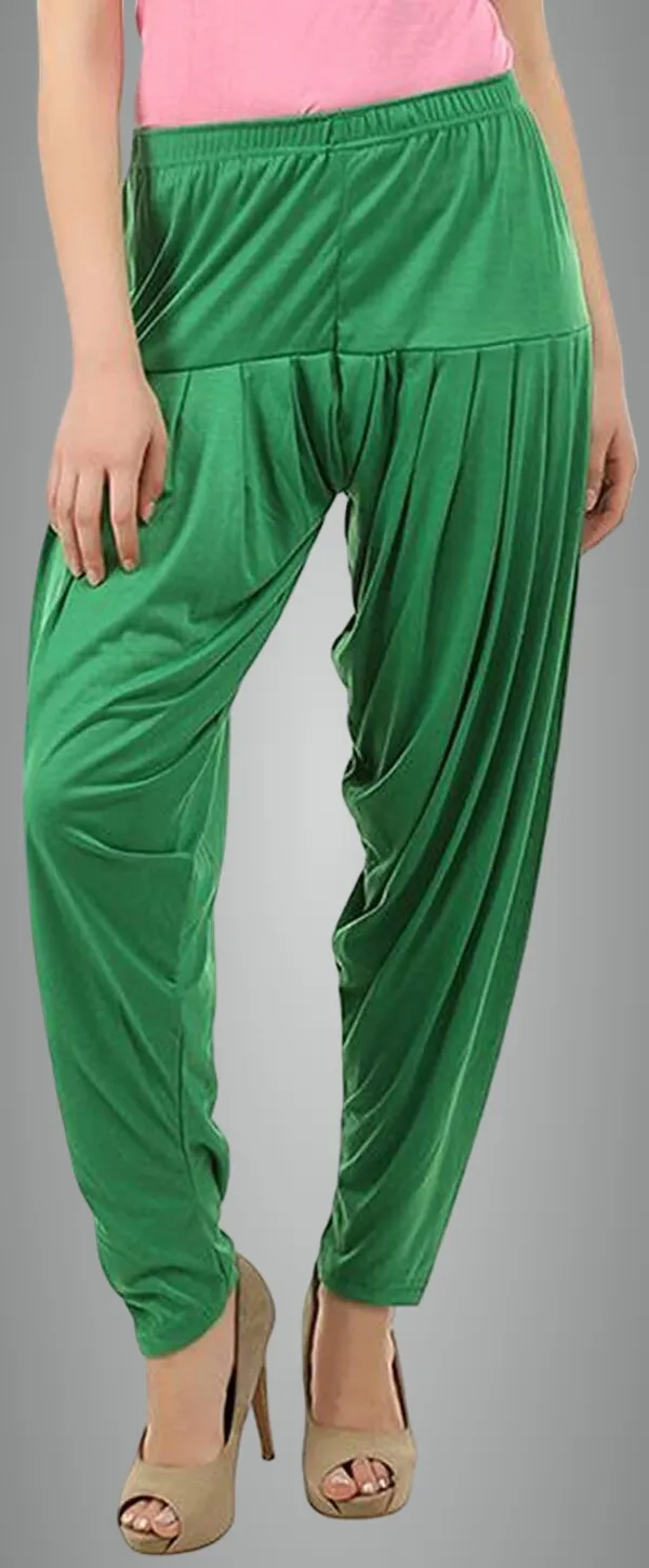 Green_Viscose_Rayon_Solid_Dhoti_Salwar_For_Women_&_Girls