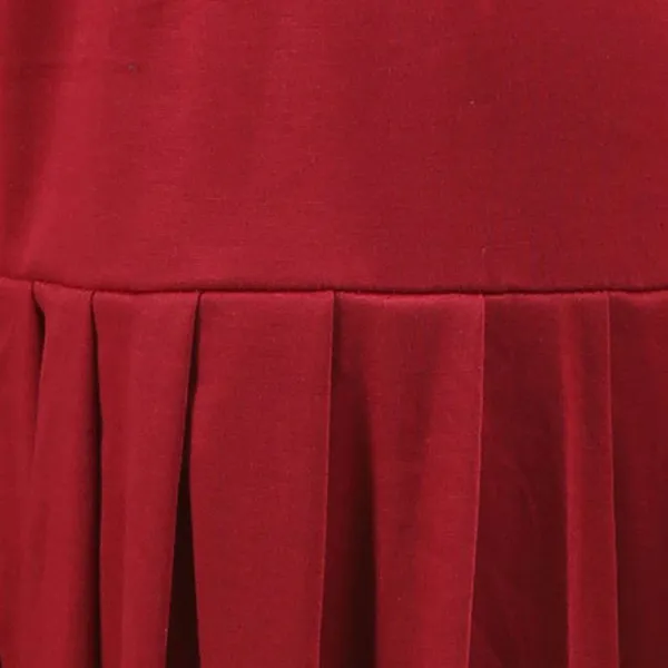 Maroon_Viscose_Rayon_Solid_Dhoti_Salwar_For_Women_&_Girls