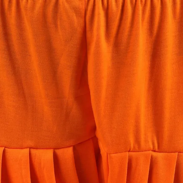 Orange_Viscose_Rayon_Solid_Dhoti_Salwar_For_Women_&_Girls