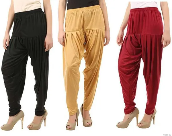 Black,_Maroon_&_Beige_Polyester_Solid_Dhoti_Salwar_For_Women_&_Girls_(Pack_Of_3)