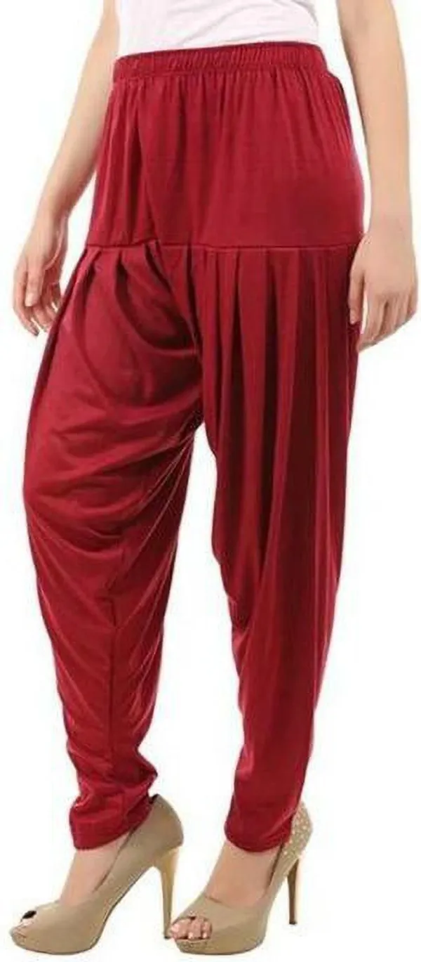 Blue,_Black_&_Maroon_Viscose_Rayon_Solid_Dhoti_Salwar_For_Women_&_Girls_(Pack_Of_3)
