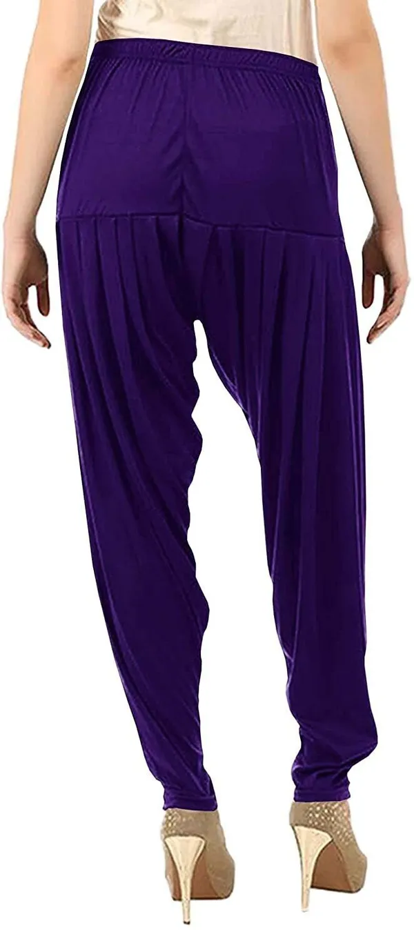 Purple_Viscose_Rayon_Solid_Dhoti_Salwar_For_Women_&_Girls