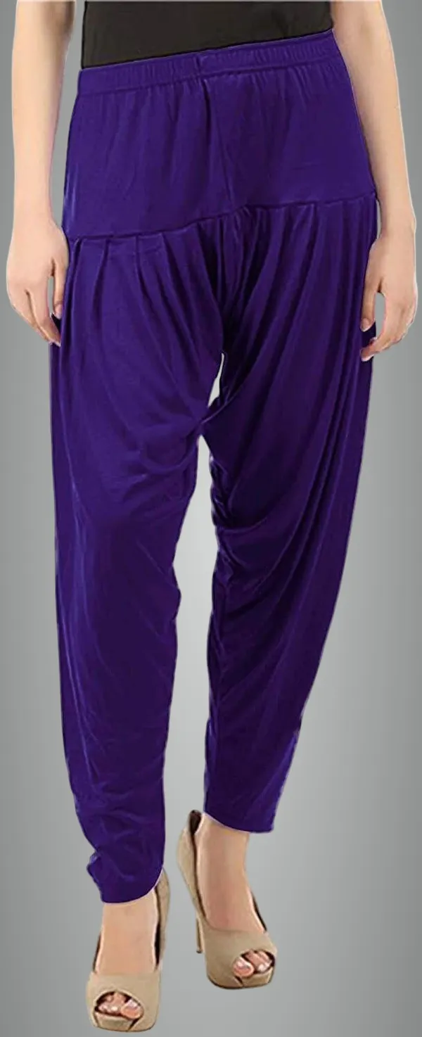 Purple_Viscose_Rayon_Solid_Dhoti_Salwar_For_Women_&_Girls