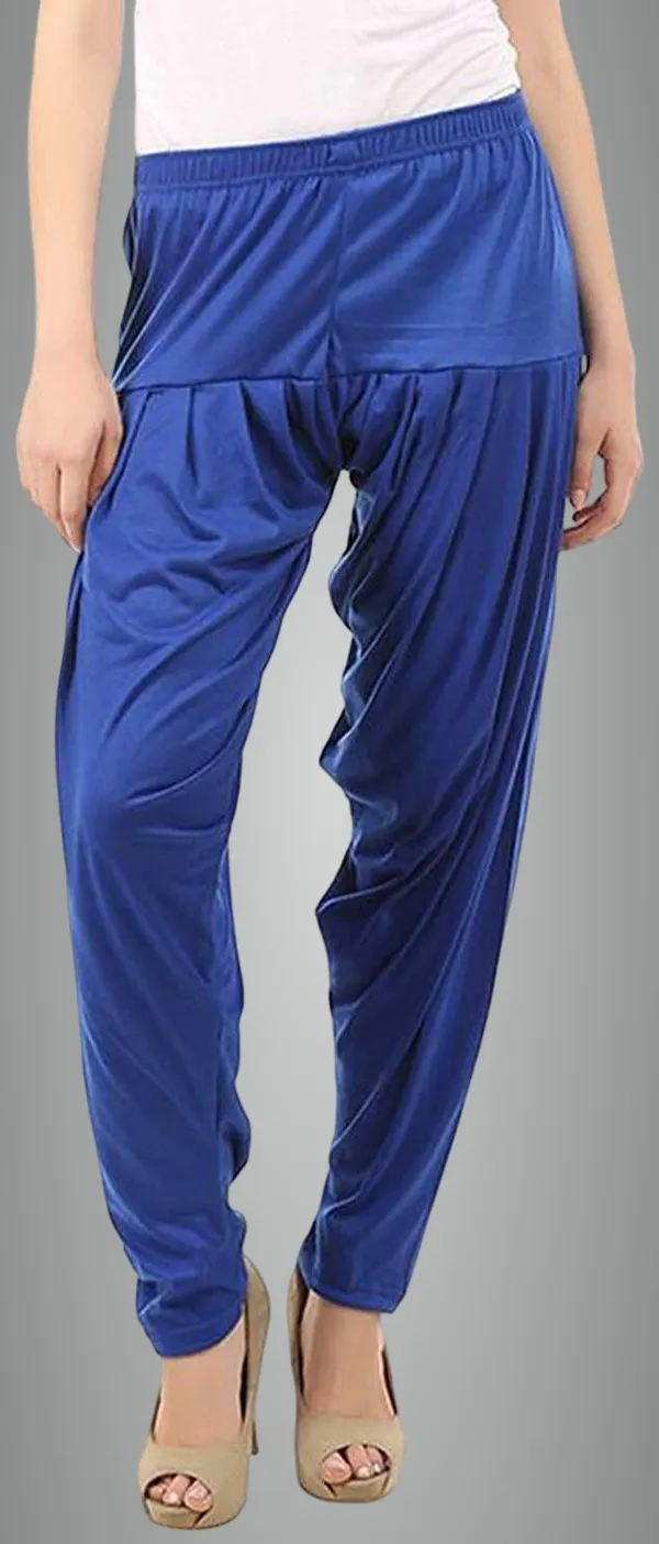 Blue_Viscose_Rayon_Solid_Dhoti_Salwar_For_Women_&_Girls
