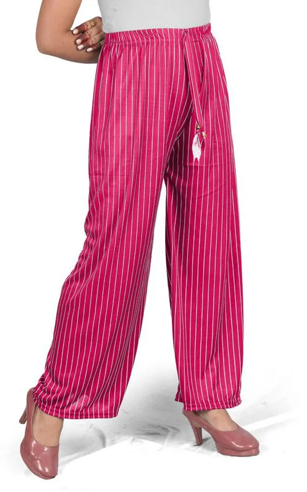 NOBEKA_Straight_Fit_Women_Pink_Trousers