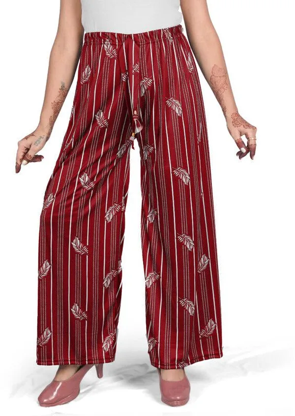 NOBEKA_Straight_Fit_Women_Purple_Trousers