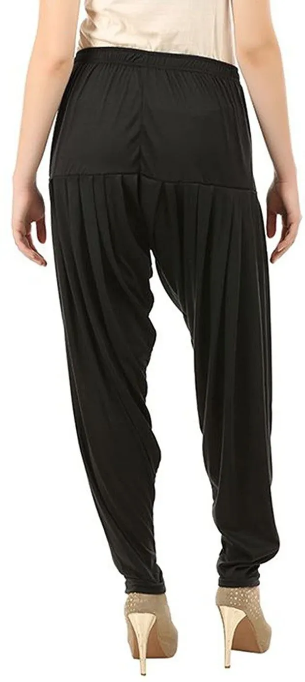 Black_&_Purple_Viscose_Rayon_Solid_Dhoti_Salwar_For_Women_&_Girls_(Pack_Of_2)