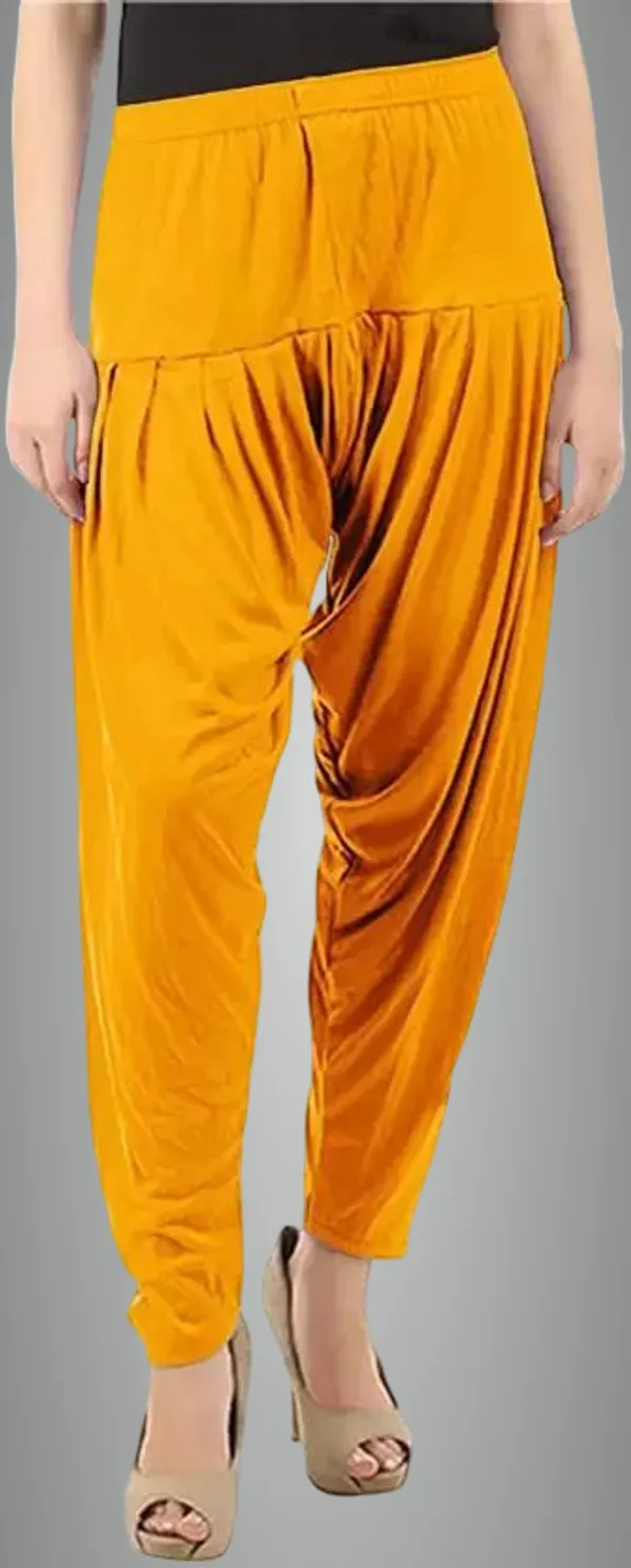 Yellow_Viscose_Rayon_Solid_Dhoti_Salwar_For_Women_&_Girls